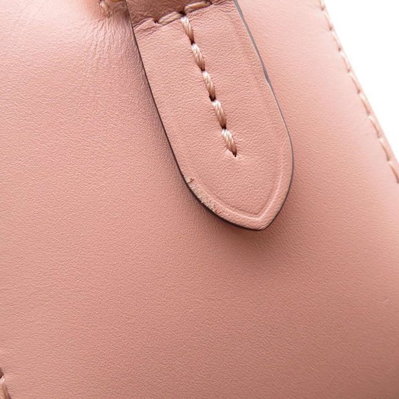 Saintonge Monogram Pink Ballerine Shoulder Bag - Picture 11 of 12